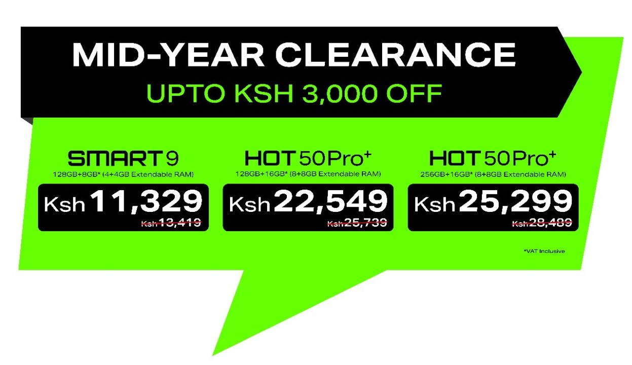 Infinix Smart 9 Drops Below KES 12K as Ultra-Slim Hot 50 Pro+ Sees Big Discount in Kenya Sale