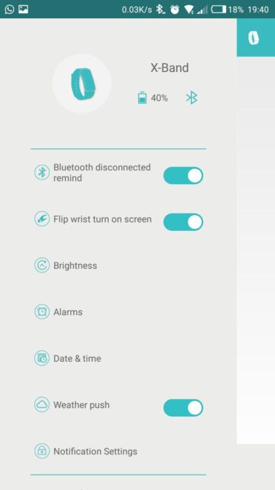 Xband Settings