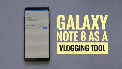 Galaxy Note 8 vlogging