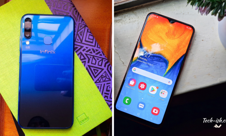Infinix s4 vs galaxy a20