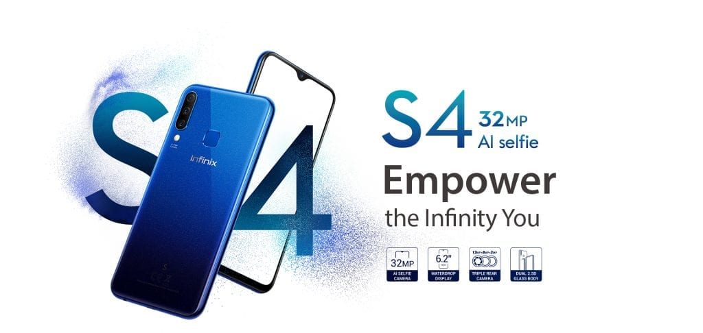 Infinix S4 officially launched in Kenya with 3 Back Cameras and a 32MP