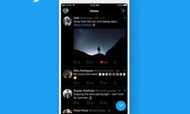 Twitter Lights OUT Mode