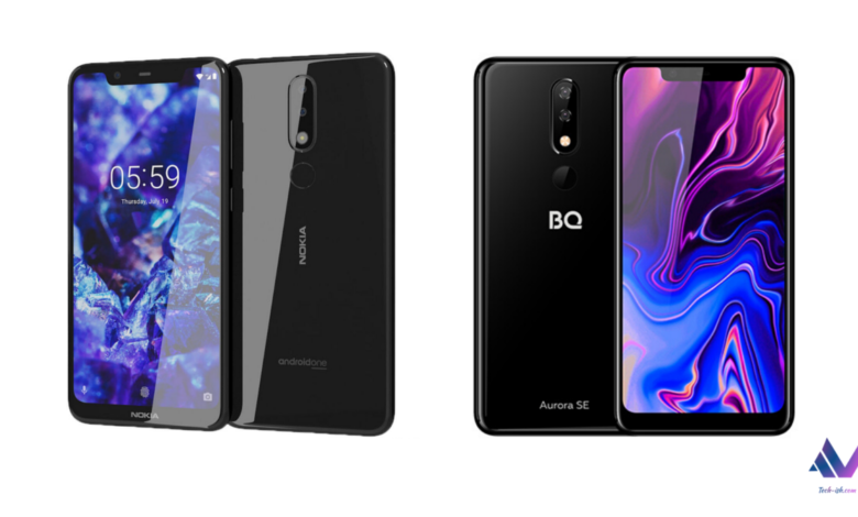 Nokia 5.1 PLus BQ Aurora SE