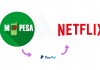 Pay for Netflix with M-Pesa using PayPal Mobile Money.
