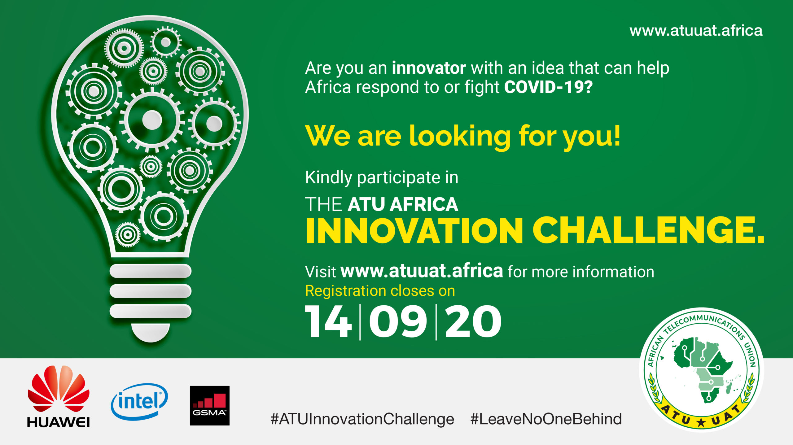 Are you a young African innovator with a cool idea you believe could help in the fight against COVID-19? Well, try out the Africa Telecommunication Union (ATU) challenge, share out your ideas, and stand to not only have it implemented but to also carry home a cash award of USD 5000.