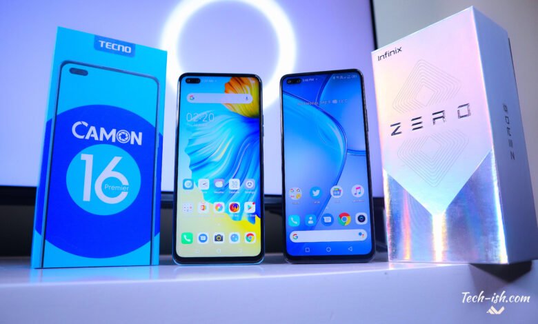 TECNO Camon 16 Premier and Infinix Zero 8 Comparison