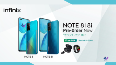 The upcoming Infinix NOTE 8 series will seemingly be launching quite early. The company has announced pre-orders in Kenya will start on October 12th and run through to October 25th. Those preordering stand to win free gifts worth KES. 5,000 including wireless earbuds, and a smartwatch.