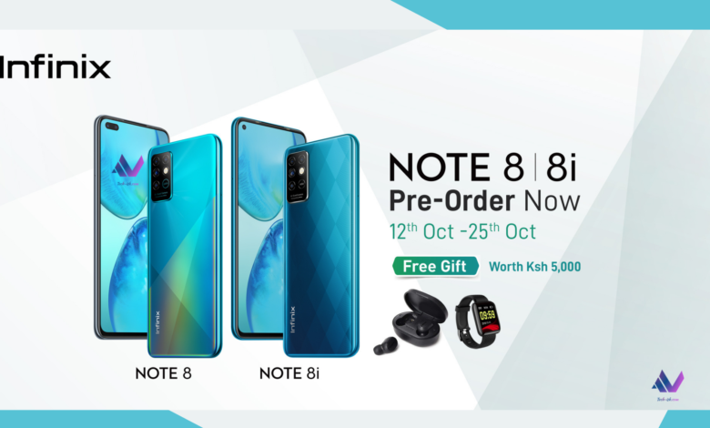The upcoming Infinix NOTE 8 series will seemingly be launching quite early. The company has announced pre-orders in Kenya will start on October 12th and run through to October 25th. Those preordering stand to win free gifts worth KES. 5,000 including wireless earbuds, and a smartwatch.