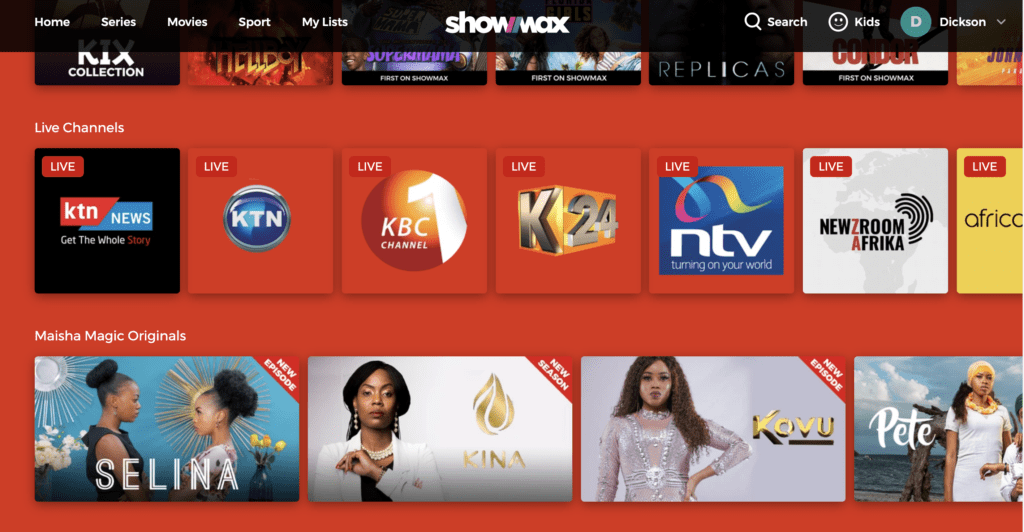 The launch of the live channels follows the launch of Showmax Pro in July, which added live sport from SuperSport, news and music channels to the existing entertainment catalogue.