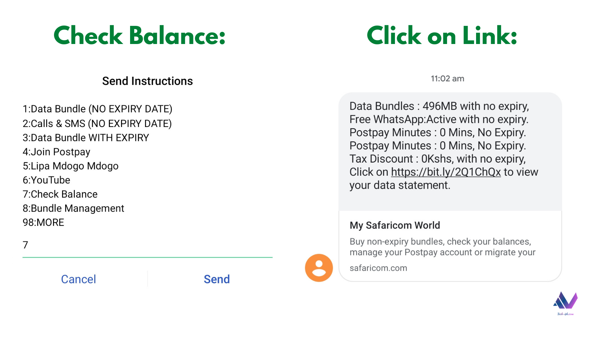 Here's how to get your data statement: