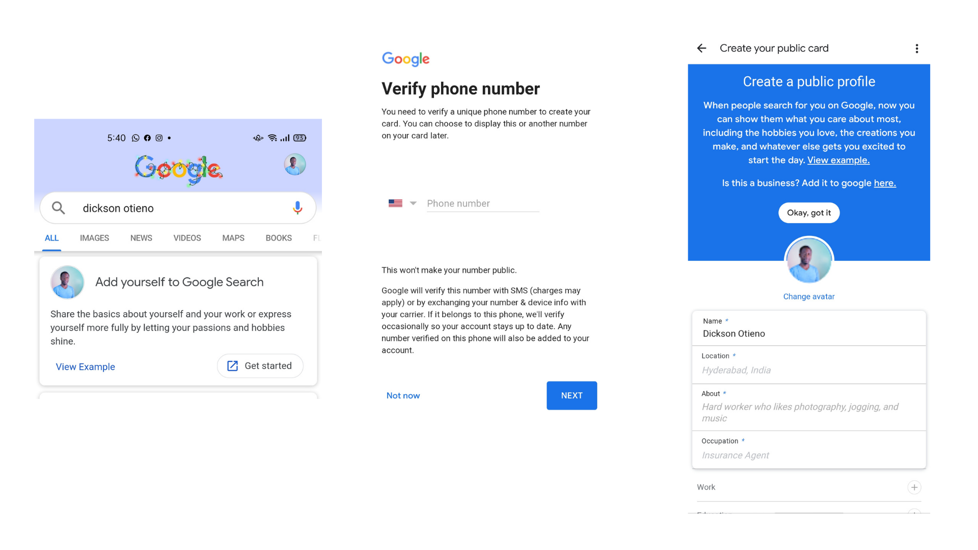Add your Profile to Google with People Cards available in Africa