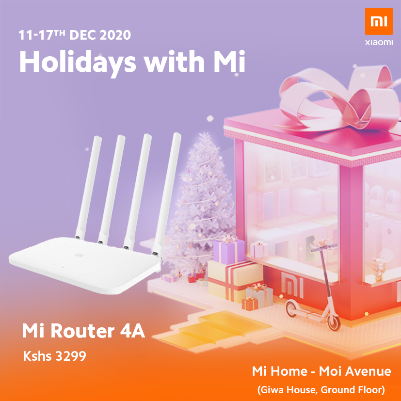 Pick up a new device during Xiaomi Kenya's Christmas Salep a new device during Xiaomi Kenya's Christmas Sale