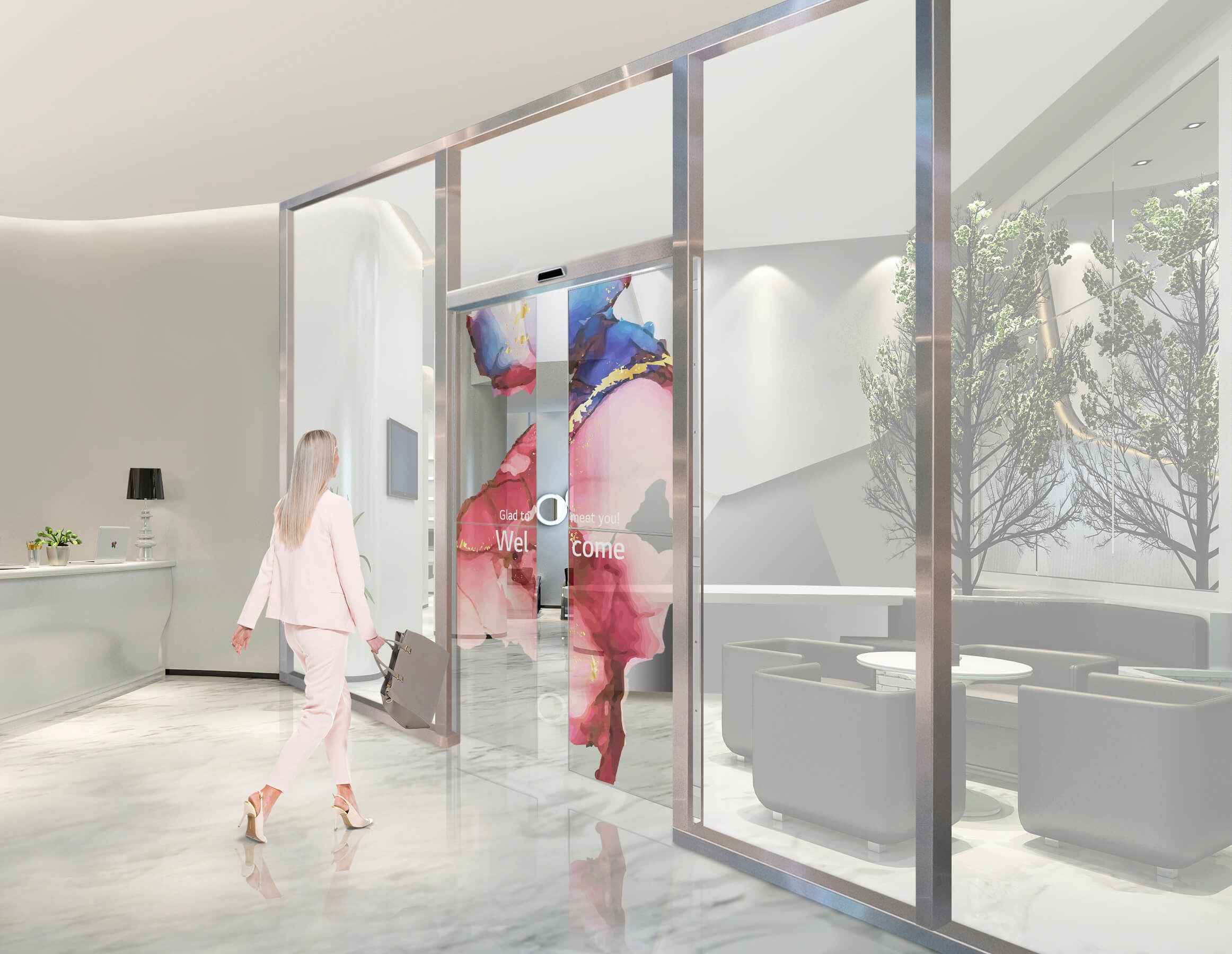 LG is developing a high-tech transparent OLED door