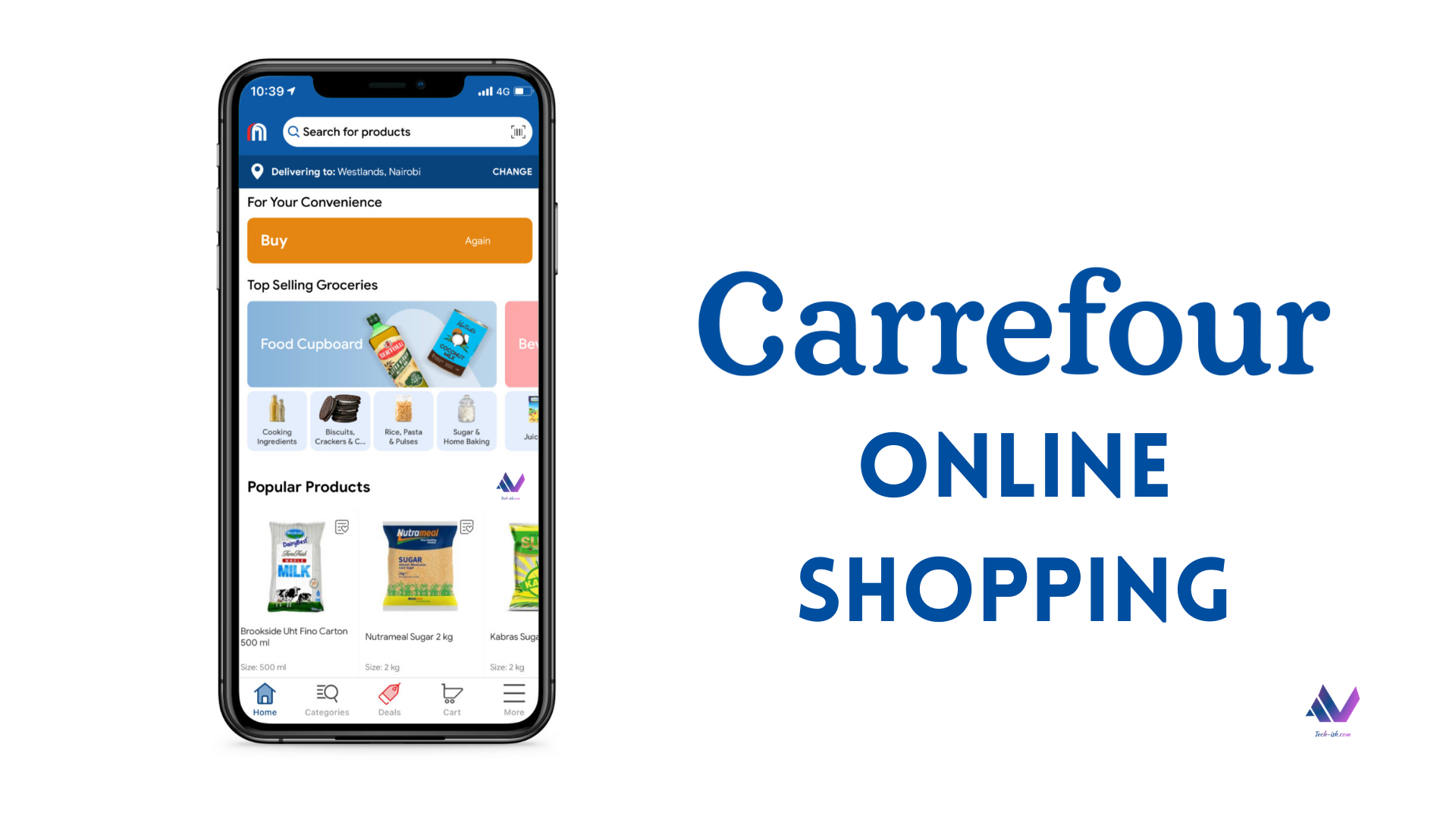 Carrefour Kenya's New App lets you Shop Online with a Delivery Fee of just KES. 99