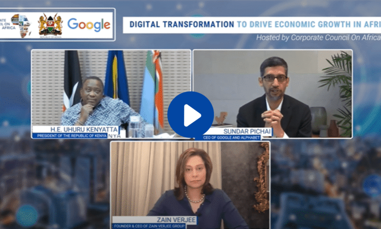 Google CEO commits $10 Million for Economic Recovery after Dialogue with Kenya's President