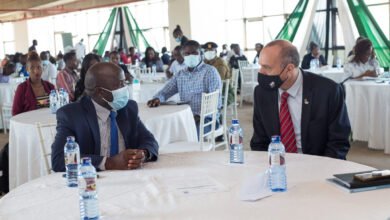 Israel Ambassador to Kenya, H.E Oded Joseph (right) and Konza Technopolis CEO, Eng. John Tanui (left)