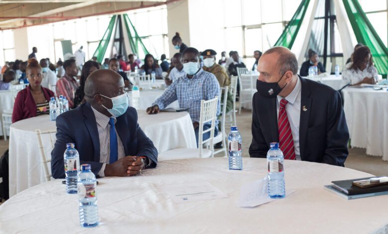 Israel Ambassador to Kenya, H.E Oded Joseph (right) and Konza Technopolis CEO, Eng. John Tanui (left)