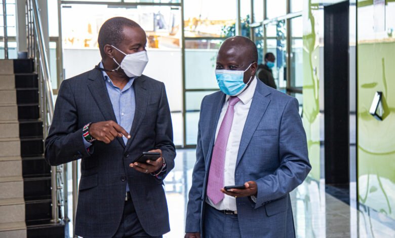 Cabinet Secretary ICT & Innovation, Mr. Joe Mucheru and Konza Technopolis Development Authority CEO, Eng. John Tanui