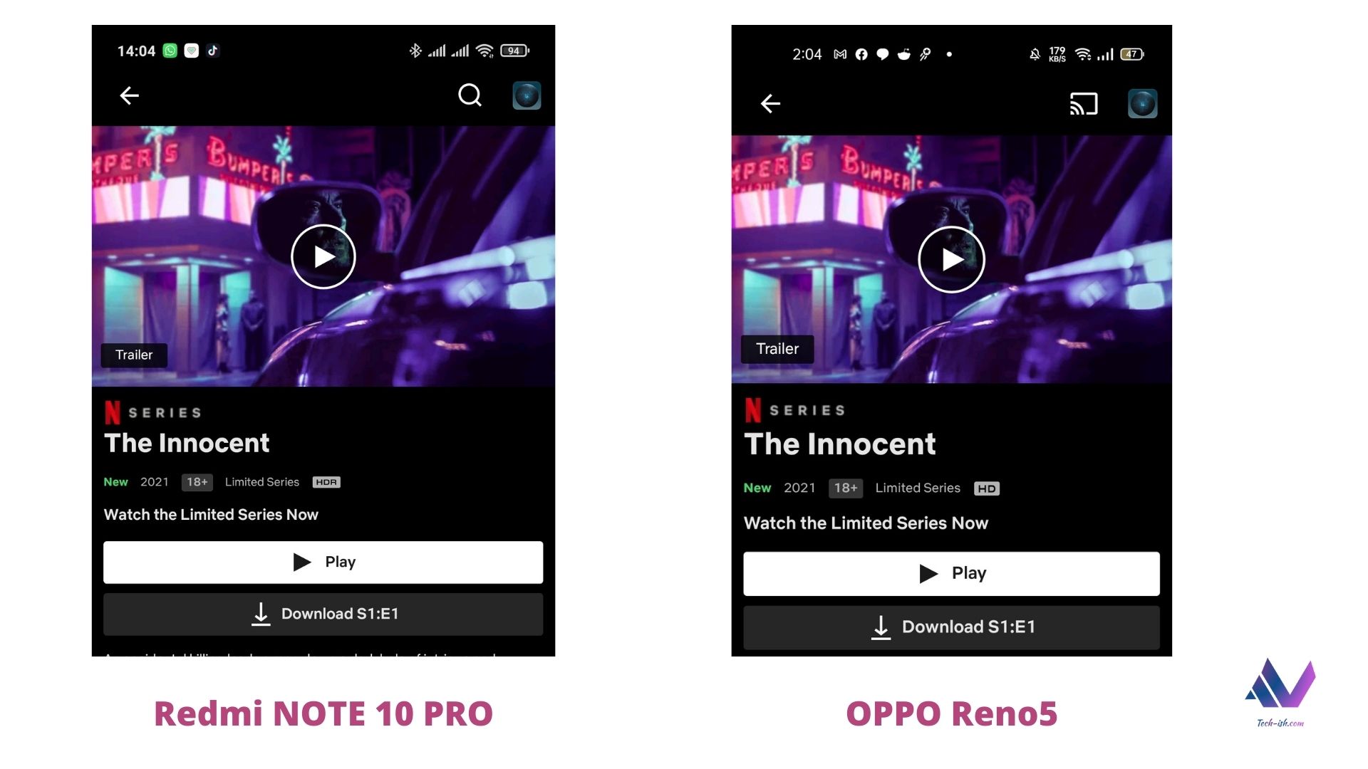 Redmi NOTE 10 PRO vs OPPO Reno5; Which is better?