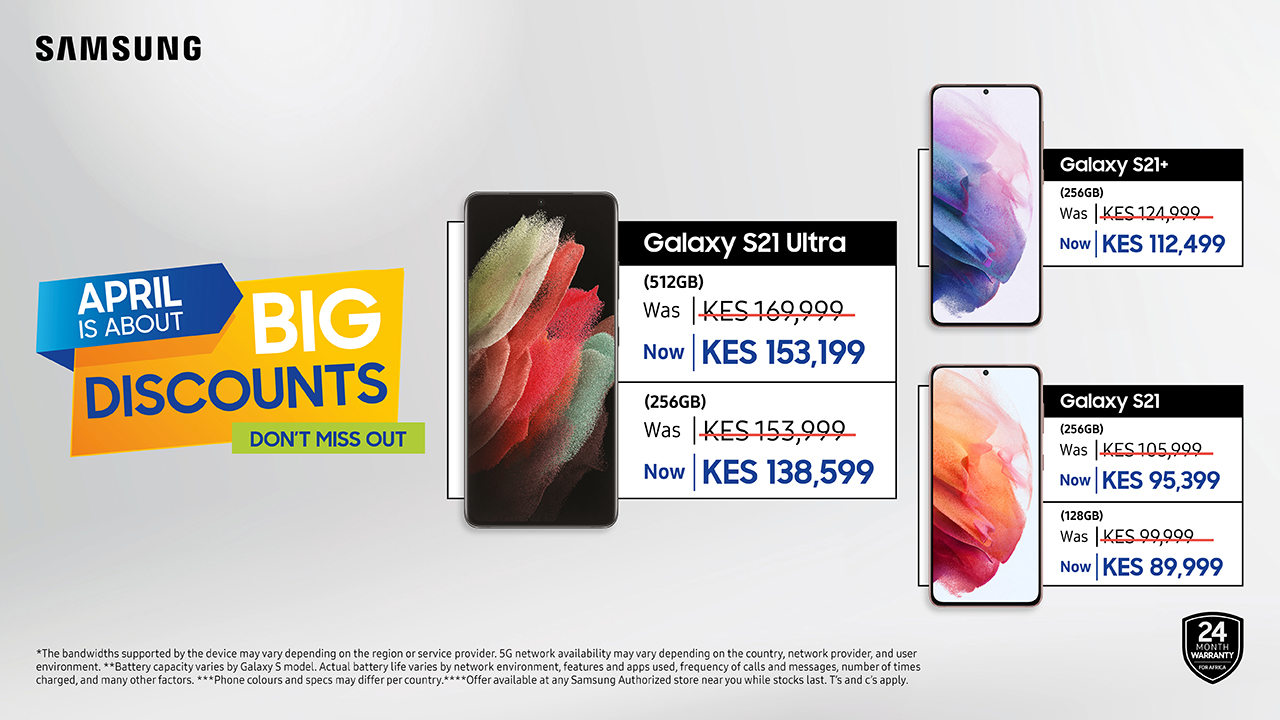 Samsung Galaxy S21 Discounts Kenya