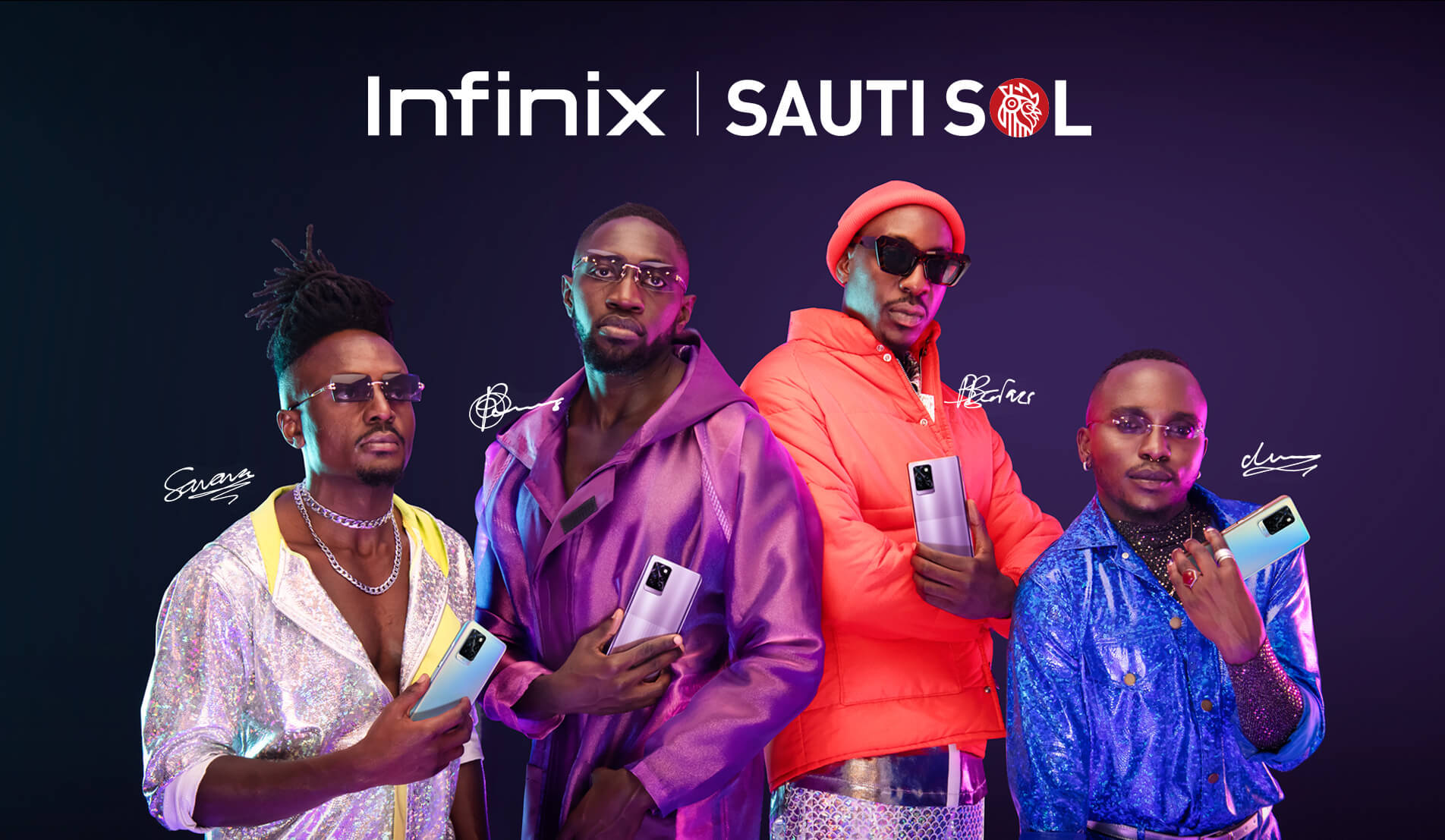 Infinix unveils Sauti Sol as its Brand Ambassadors