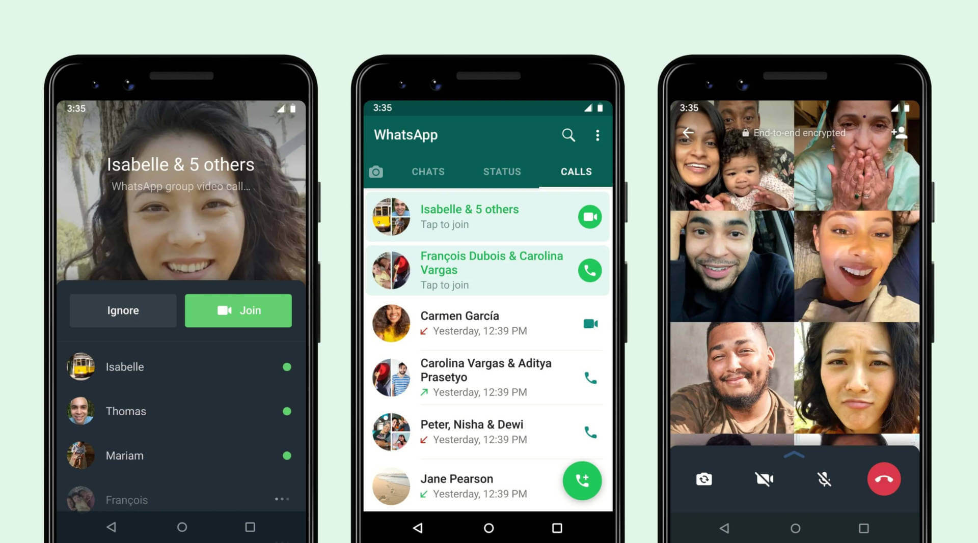 Users will now be able to join, drop and join WhatsApp Group calls