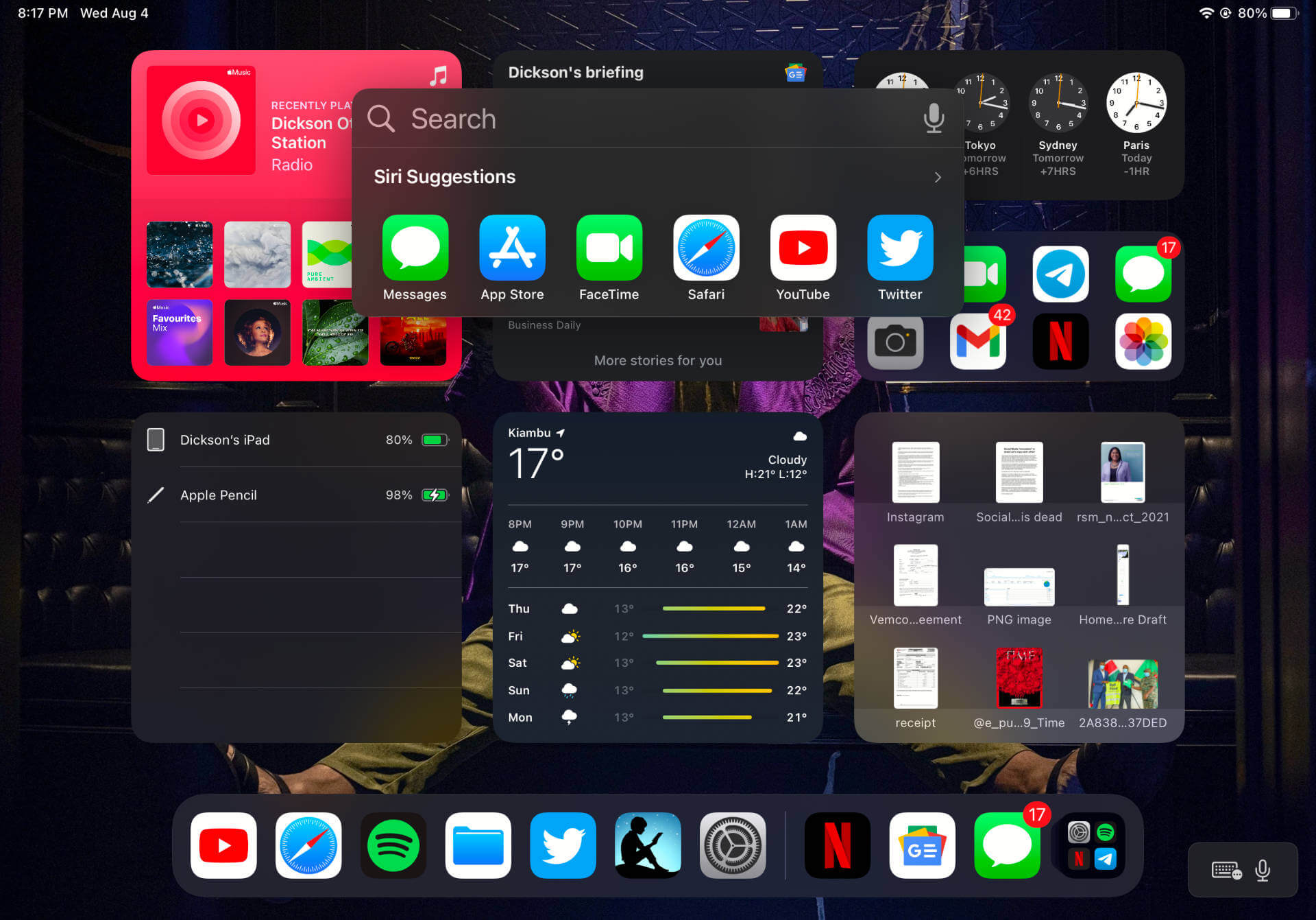 My iPad Home Screen Setup with iPadOS 15