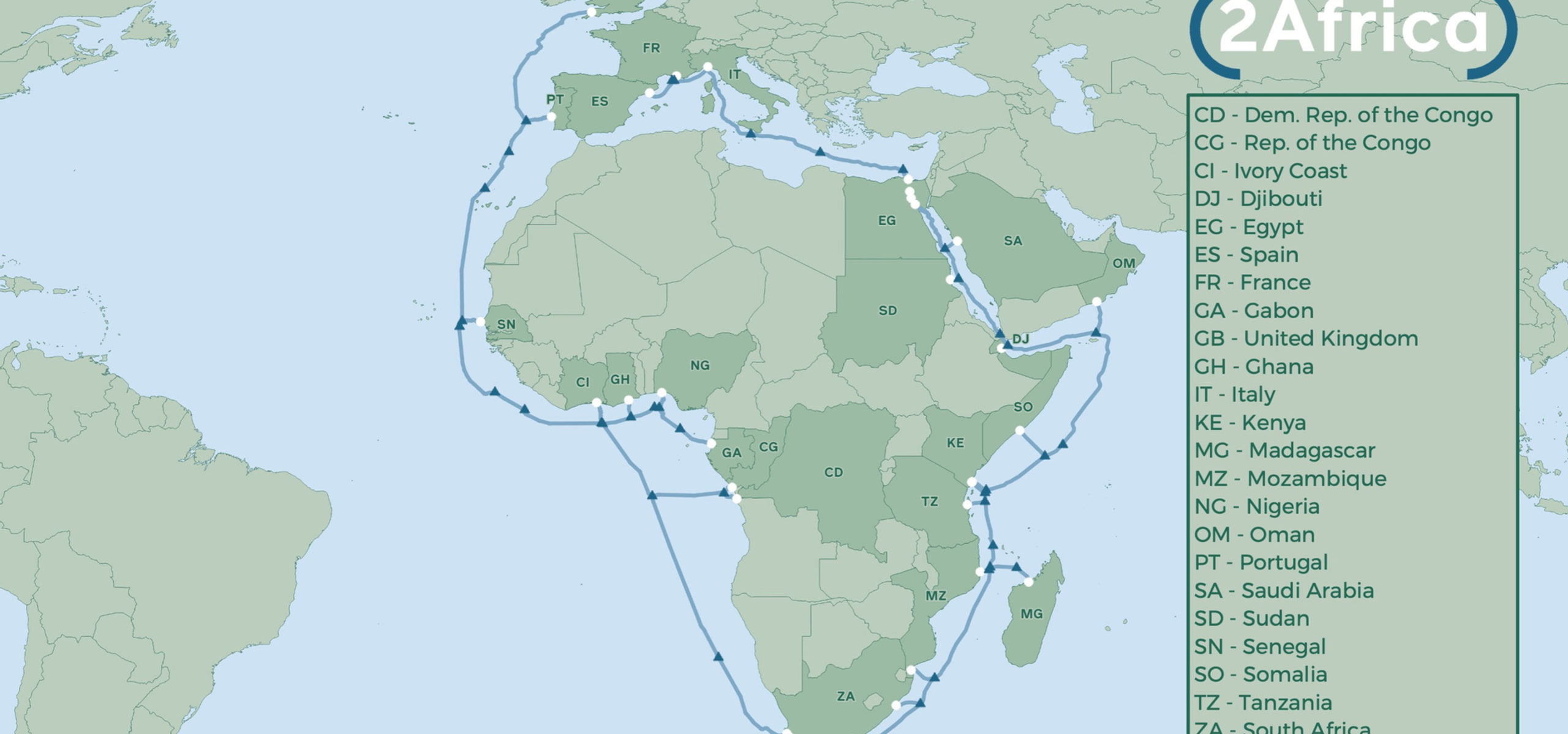 2Africa Announces New Cable Branches to Seychelles, Comoros and Angola