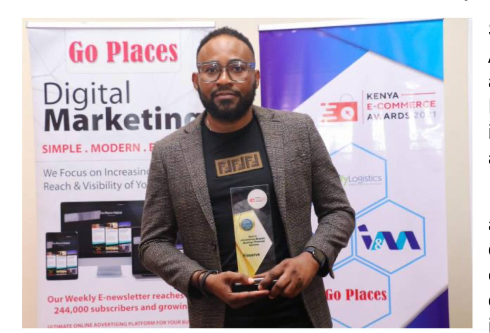 Finserve Africa Bags Award at the Kenya E-Commerce Awards 2021