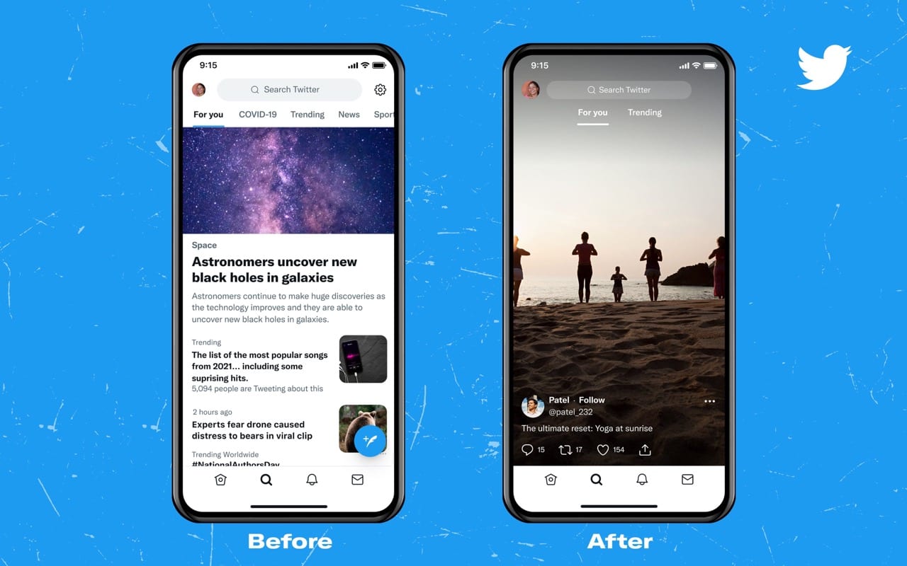 Twitter is testing a TikTok like Explore Page