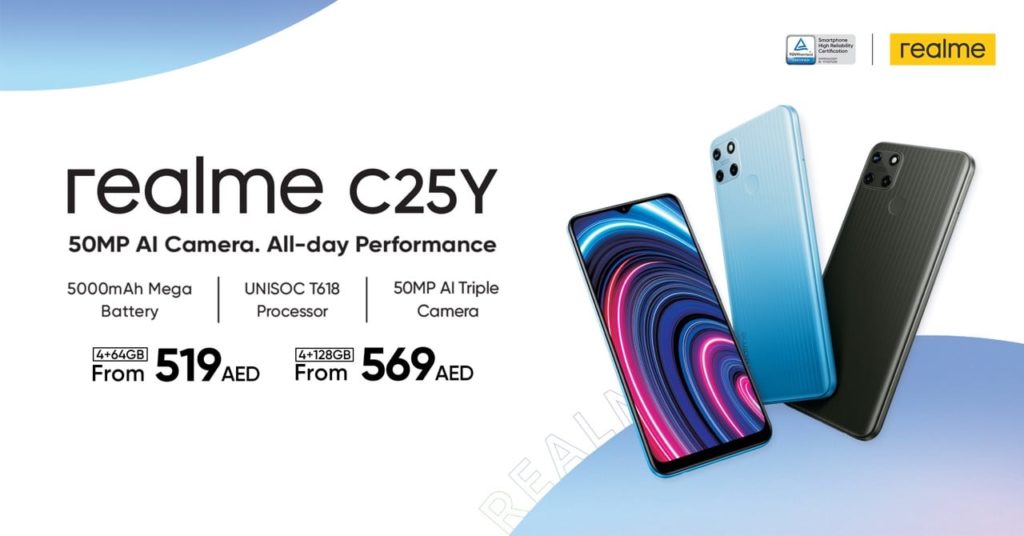 Realme C25Y with 50MP Camera, 128GB Storage Launched in Kenya
