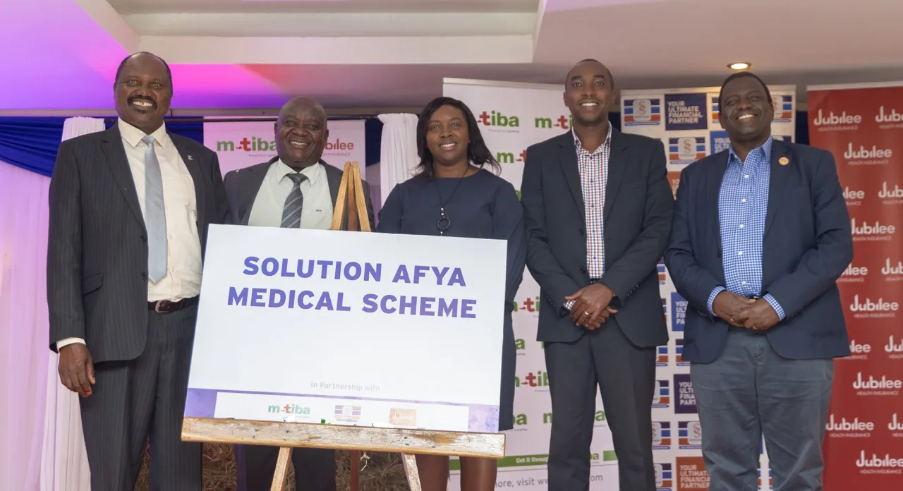 Jubilee Health with M-TIBA & Solution Sacco have launched a comprehensive health insurance cover dubbed “Solution Afya medical scheme”