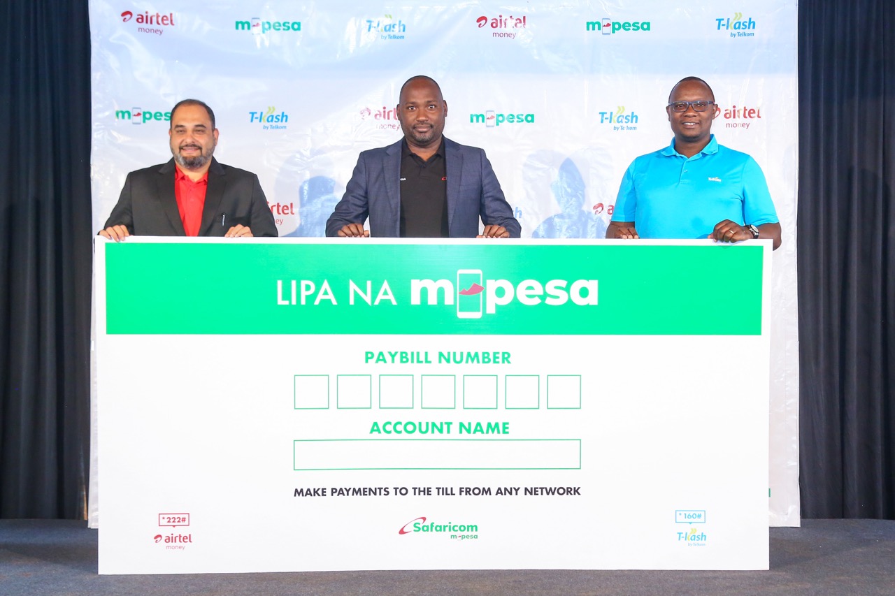 Safaricom's M-Pesa Pay Bill Numbers will now be able to accept payments from Airtel and Telkom in line with CBK National Payments Strategy.