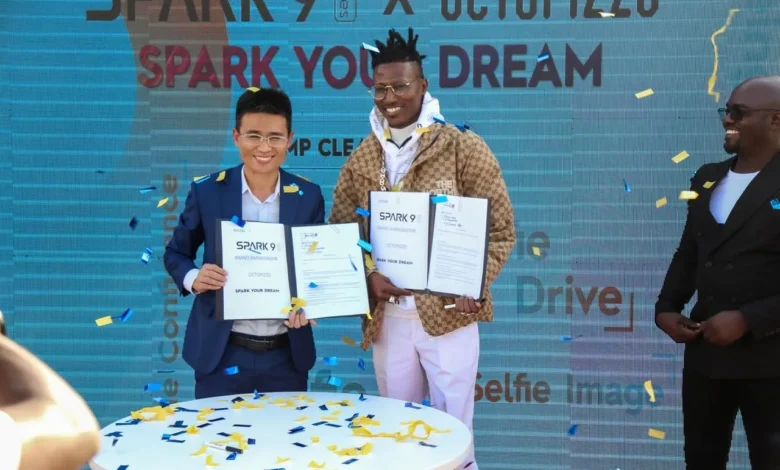 TECNO yesterday unveiled a new Brand Ambassador - Octopizzo - who will headline their latest Spark 9 Series.