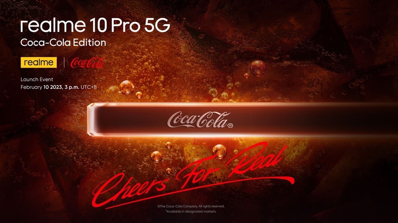 Realme is partnering with Coca-Cola for a branded smartphone