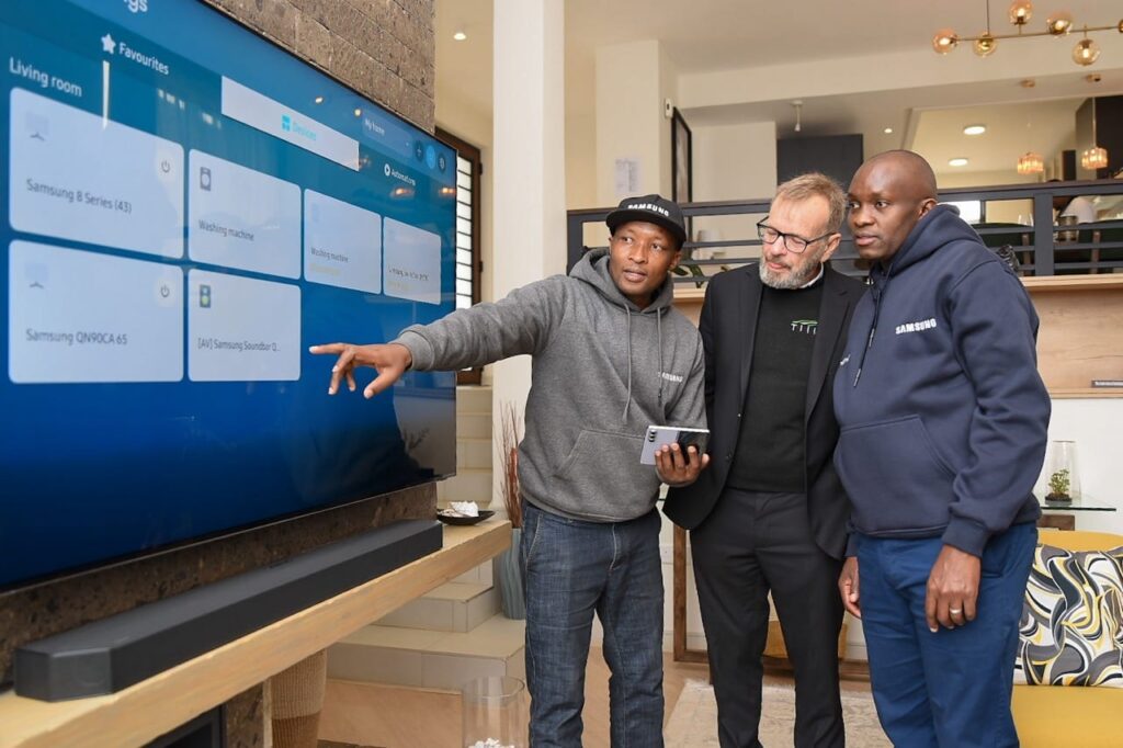 Samsung partners with Tilisi Views, showcasing luxury smart homes with their 2023 electronics lineup in Nairobi, Kenya.