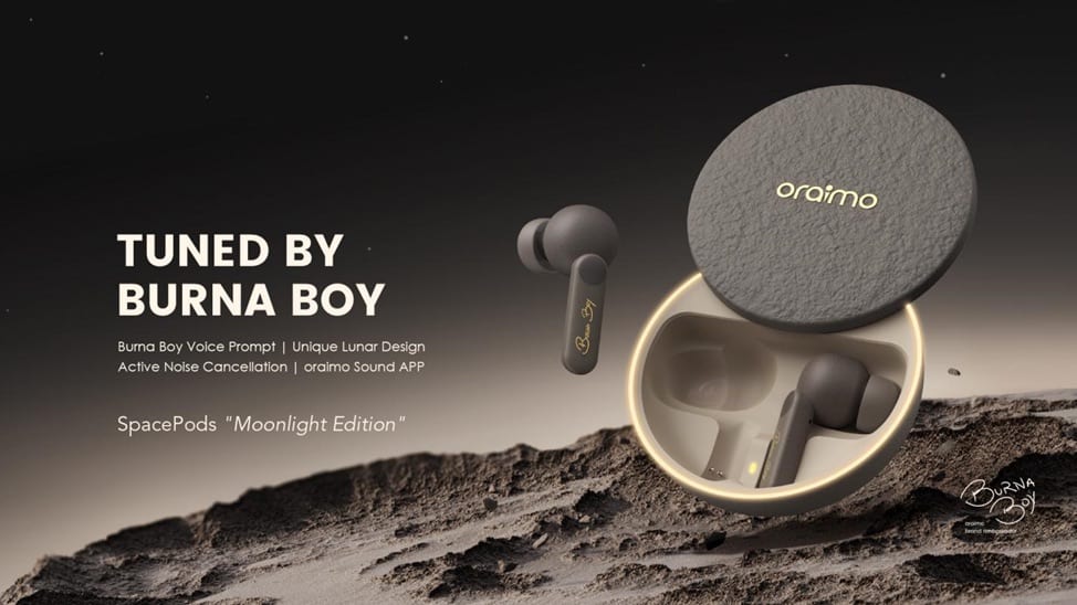 Oraimo launches exclusive "Moonlight Edition" SpacePods with Burna Boy