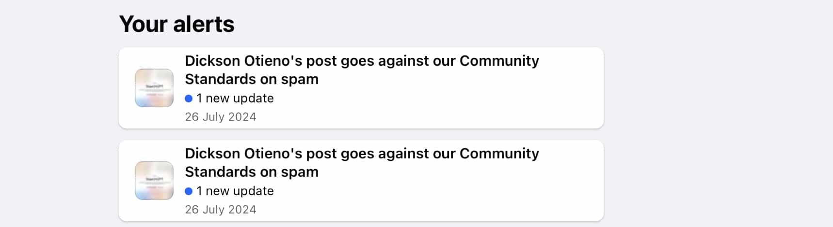 Facebook Deleted Our Posts on SearchGPT, Marking Them as Spam