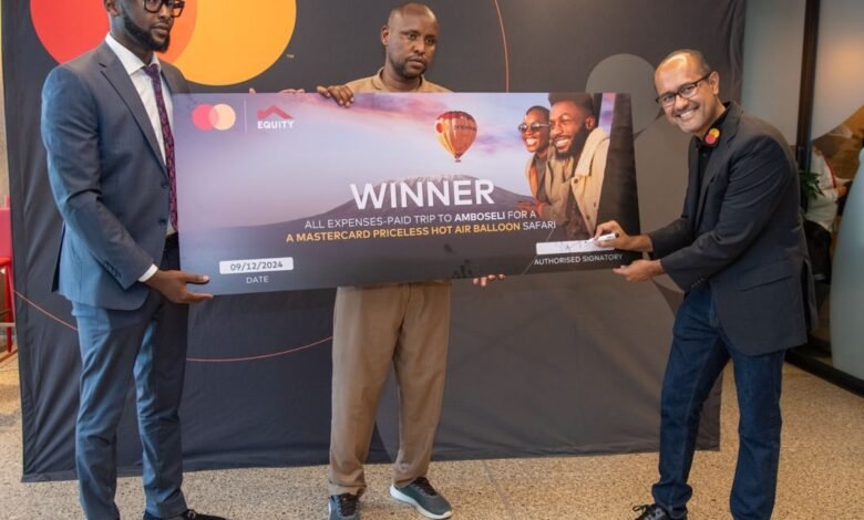 Equity Bank and Mastercard reward customer Mohamed Haro with a luxurious three-day safari to Amboseli National Park.