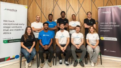 Head of Madica, Emmanuel Adegboye, and the new portfolio companies Madica invests $800K in four African startups, expanding into North Africa, supporting AI, healthcare, and mobility innovation with structured mentorship.