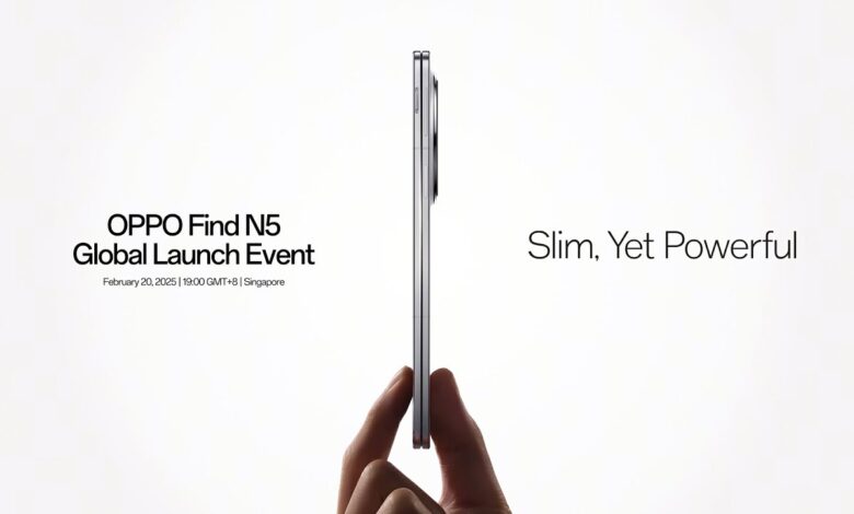 OPPO is expected to launch the ultra-thin Find N5 foldable and Watch X2 smartwatch globally on February 20, featuring DeepSeek AI and durability.