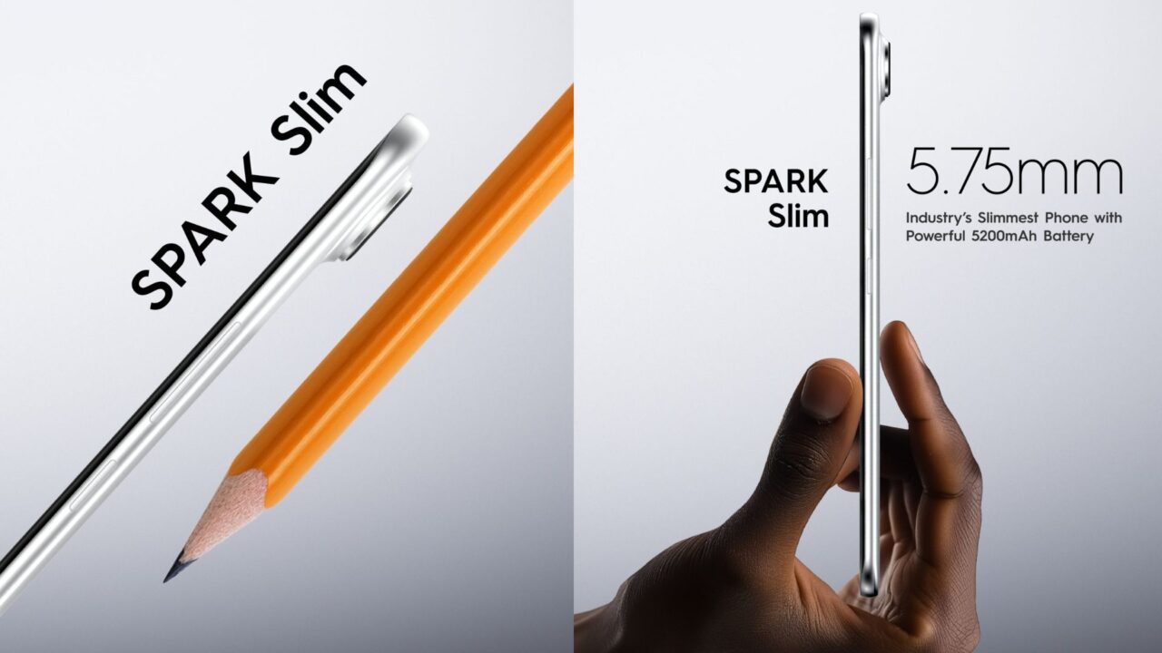 TECNO SPARK Slim Unveiled as the World’s Thinnest Smartphone With a 5,200mAh Battery at MWC 2025