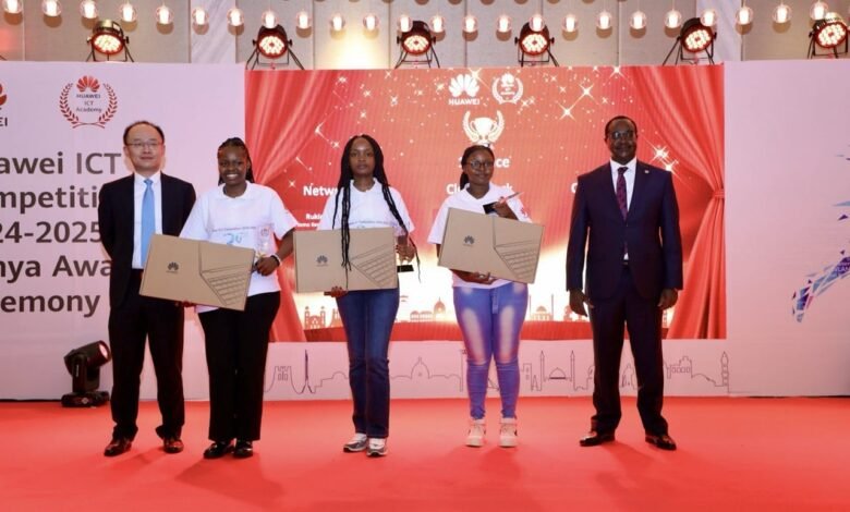 Kenya celebrates digital education progress at Huawei ICT Awards 2025 with 12 students, including 5 girls, heading to global finals.