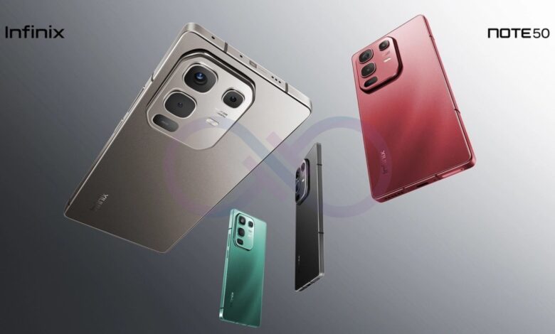 Infinix NOTE 50 Series launches globally with AI features, 144Hz AMOLED displays, 50MP cameras, and up to 90W charging.