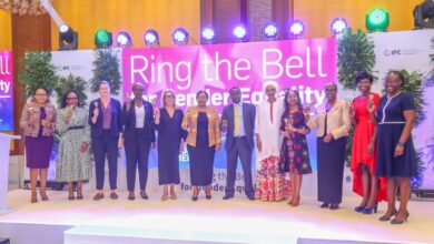 NSE, IFC, UN Women, and Global Compact Kenya ring the bell, urging private sector action for gender equality in 2025.