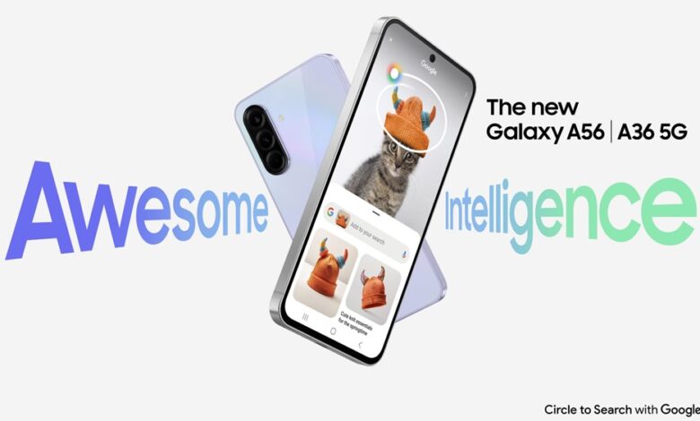 Samsung launches Galaxy A56, A36, and A26 with AI features, 6 years updates, improved cameras, and IP67 water resistance for Kenya.