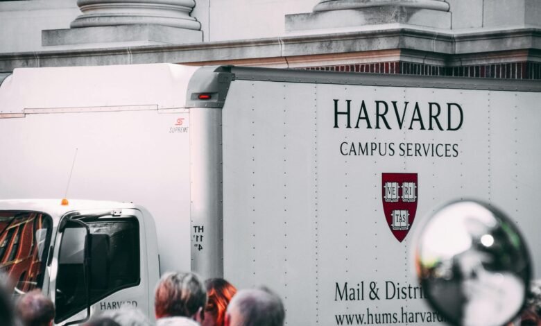 white harvard campus services truck Harvard offers free tuition for families earning under $200K, while Kenya's flawed university funding model was ruled unconstitutional, highlighting disparities.