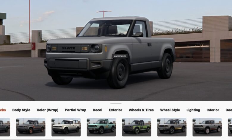 Slate Auto unveils a $20,000 DIY electric truck, emphasizing customization, simplicity, and affordability, but facing major survival challenges.