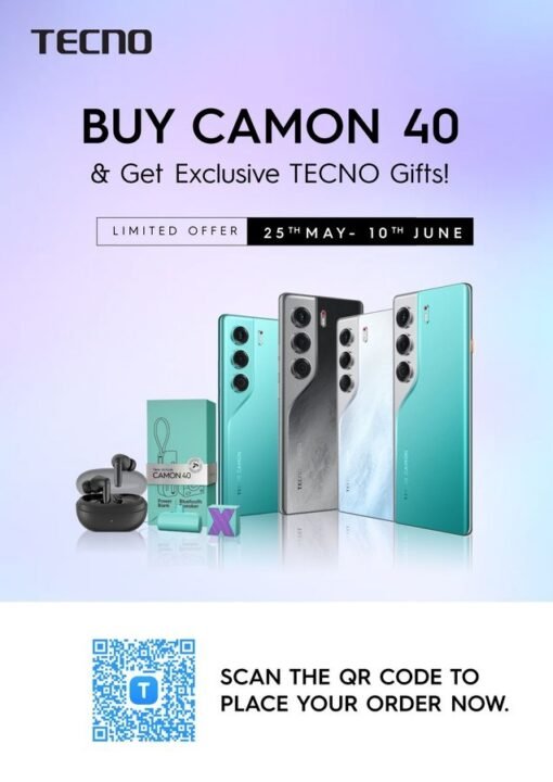 TECNO CAMON 40 with exclusive gifts
