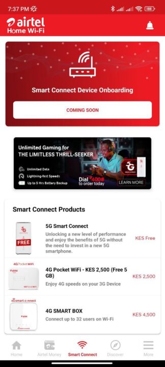My Airtel app smart connect